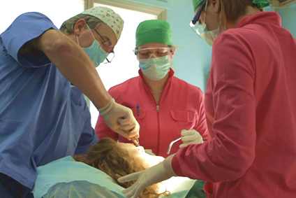 Operazione di implantologia funzionale