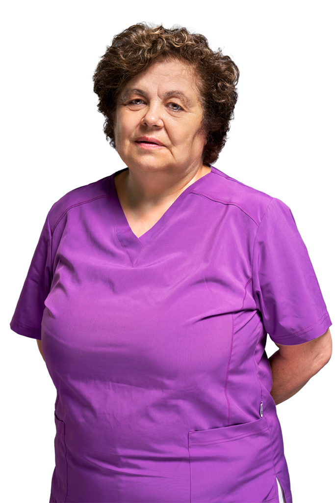 Maria Arculia addetta alla sterilizzazione presso Centro Chirurgico